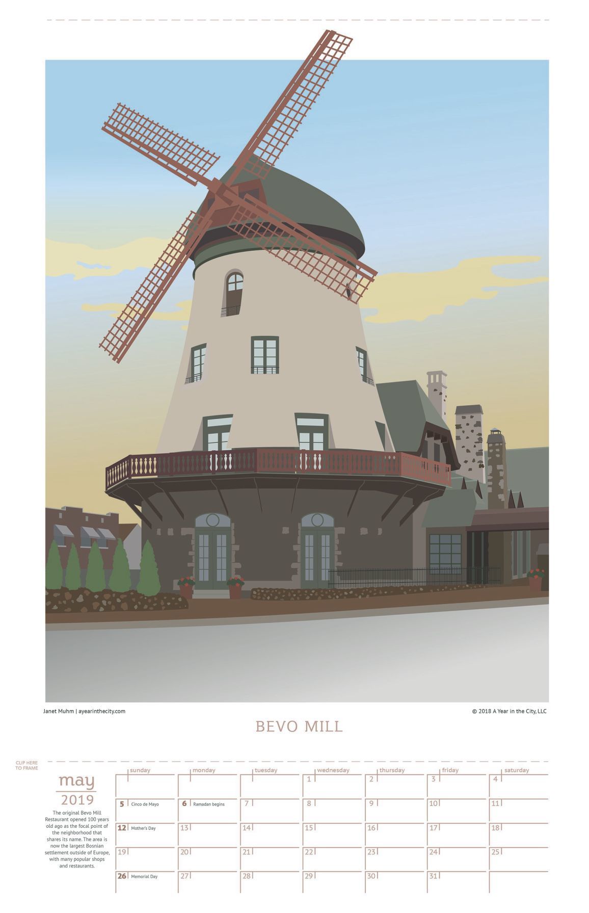 'year in the city' calendar